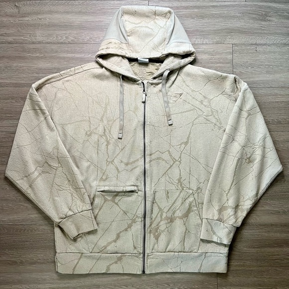 Gymshark Men's Beige Hooded Sweater size L - Picture 1 of 9